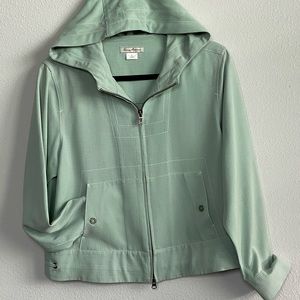 Tommy Bahama hooded 100% silk jacket